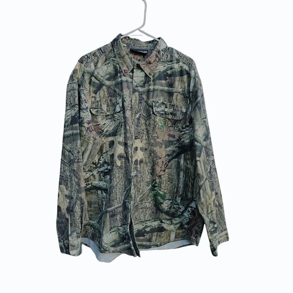 Mossy Oak Break Up Infinity Long Sleeve Button-Up Camouflage Shirt 2XL - Picture 5 of 9